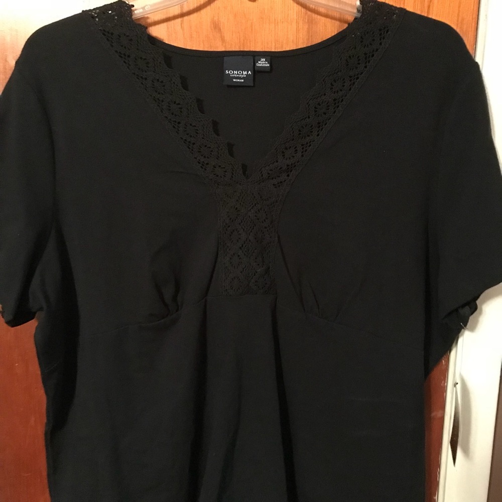 NWT 3X Black Sonoma blouse